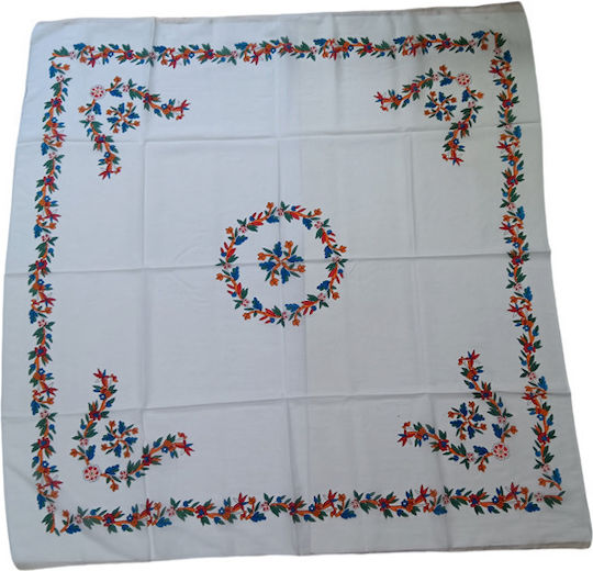 Afoi Giannakopouloi Women's White Scarf Traditional Costume Accessory