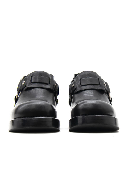 Leather Sandals Black