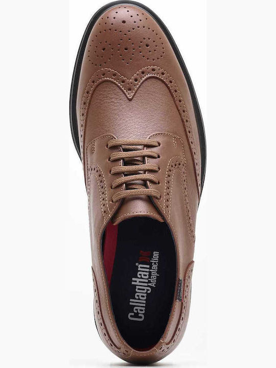 Men's Leather Oxfords Tabac Brown