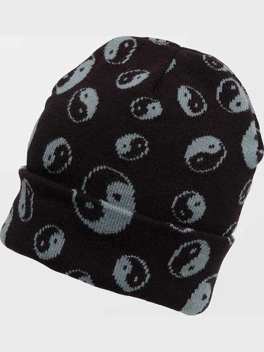 Stone Sense Beanie Feminin Căciulă Tricotat în culoarea Negru