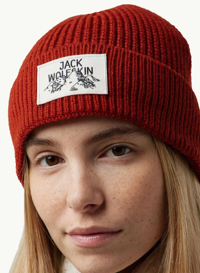 Beanie Unisex Beanie Knitted in Red color