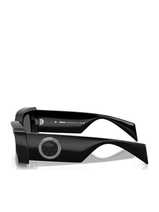 Versace Women's Sunglasses With Black Horn-Rimmed Frame And Grey Lens VE4474U GB1/87