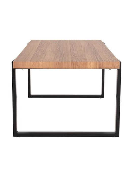 Rectangular Coffee Table Shaben Wooden Sonoma / Black L120xW60xH46cm.