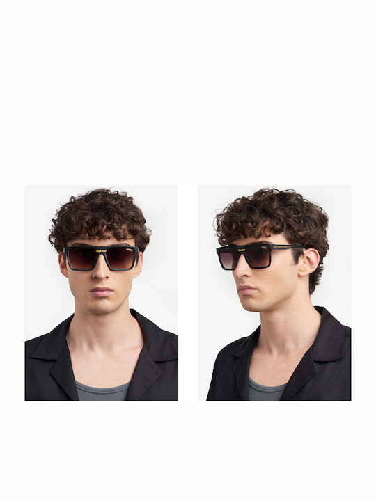 Carrera Men's Sunglasses With Black Horn-Rimmed Frame And Grey Gradient Lens 03/S 003/86