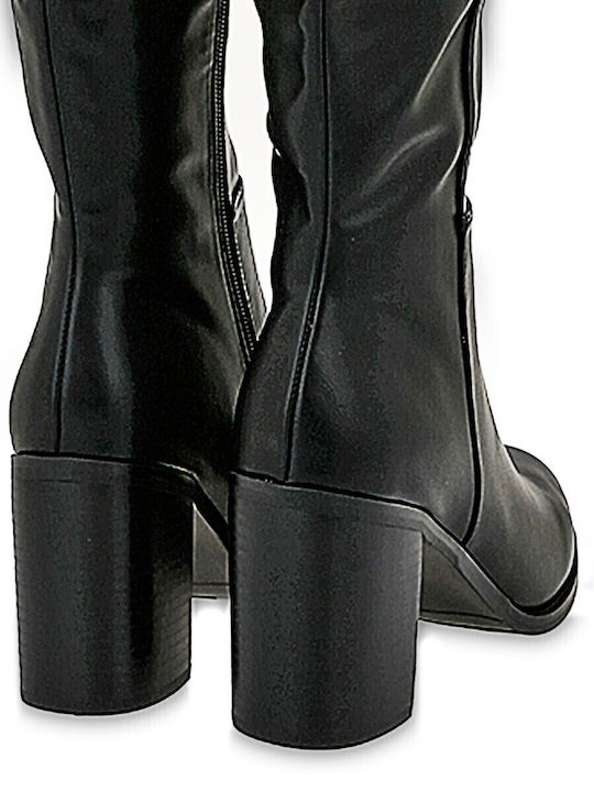 Damenstiefel mit hohem Absatz Schwarz