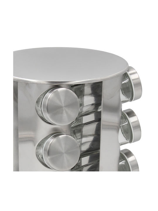 Keskor Glass Tabletop Rotating Spice Rack