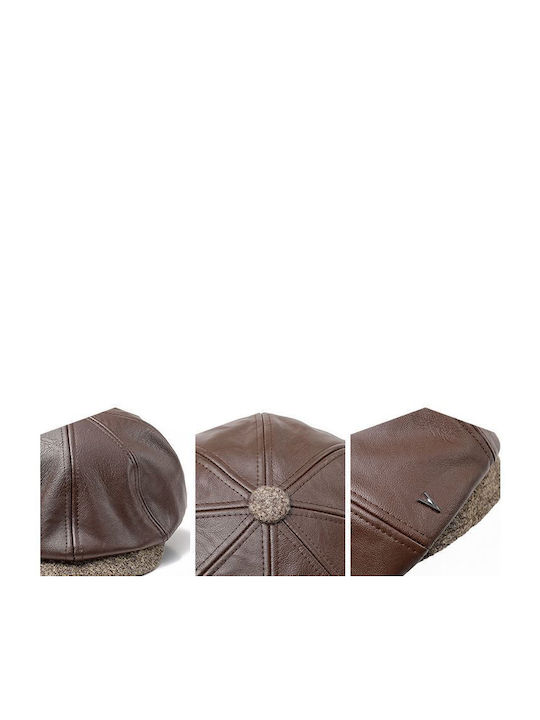 Προστασία Αυτιών Εσωτερική Γούνα Men's Beret Brown