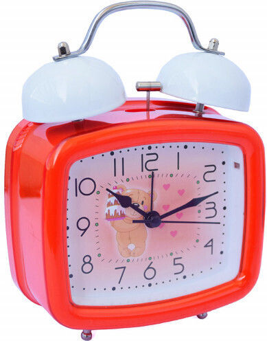 Puff Joy Ceas de Birou pentru Copii Cu Dial Luminos Buton Model Urs Drăguț 16 X 12 Cm