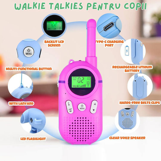 Walkie Talkie Pentru Copii Pentru 3+ Ani