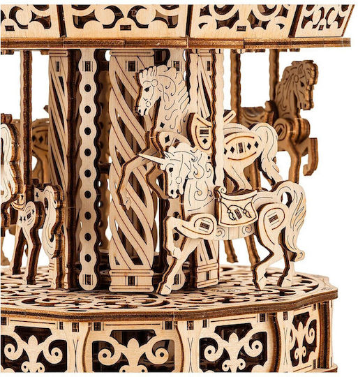 Wood Trick Holz-Bauspielzeug Carousel für Kinder ab 14+ Jahre Jahren