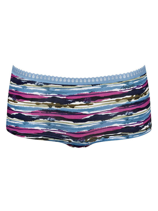 Βαμβακερά Women's Boxer 3Pack with Lace Blue