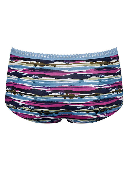 Βαμβακερά Women's Boxer 3Pack with Lace Blue
