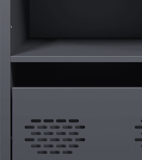 Metal Office Cabinet Anthracite 35x39x103.5cm