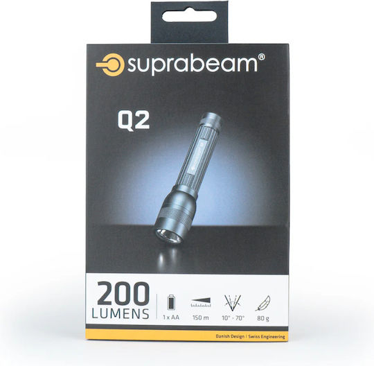 Suprabeam LED IPX4 с Максимална Яркост 200лм Сив