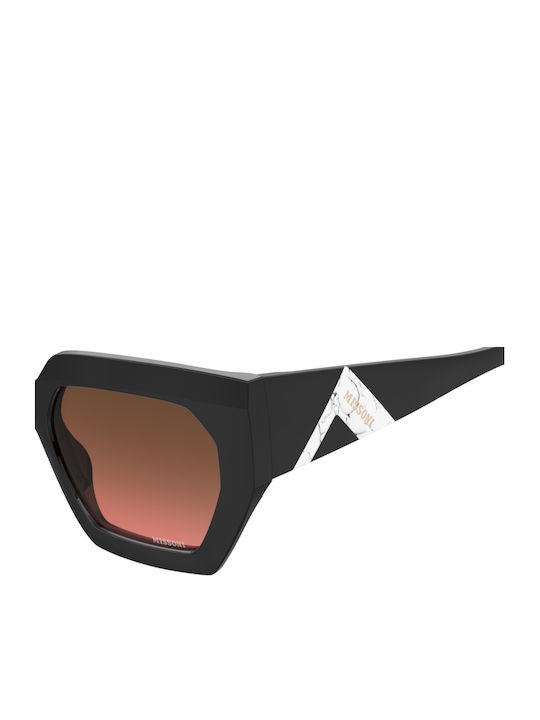 Missoni Women's Sunglasses with Black Plastic Frame and Brown Gradient Lens