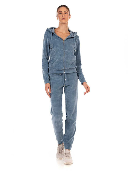 Mara-M Sweatsuit Velvet Light Blue