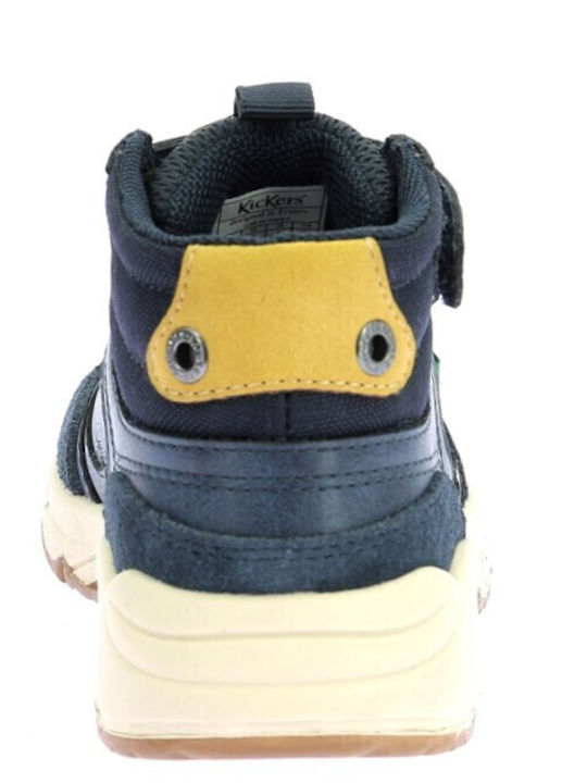 Kids Sneakers High Anatomic with Scratch Blue