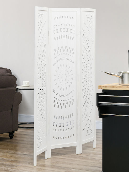 HomCom Διακοσμητικό Παραβάν Ξύλινο 120x170cm