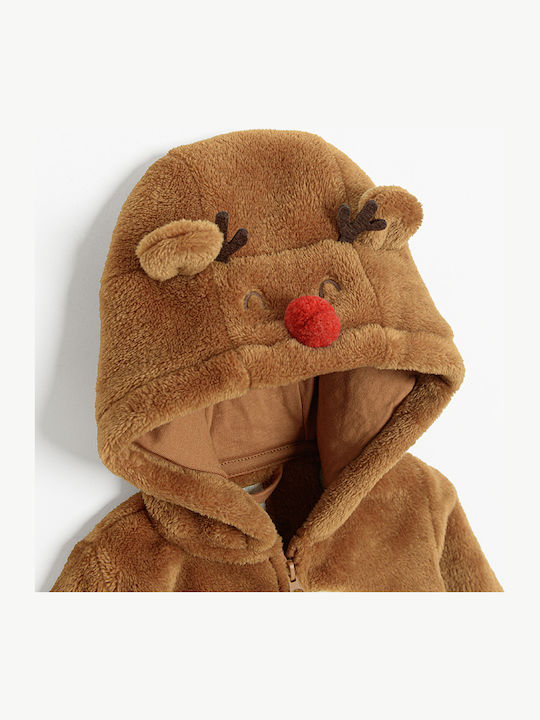 Kids' Set with Pants Winter 2pcs Coffee
