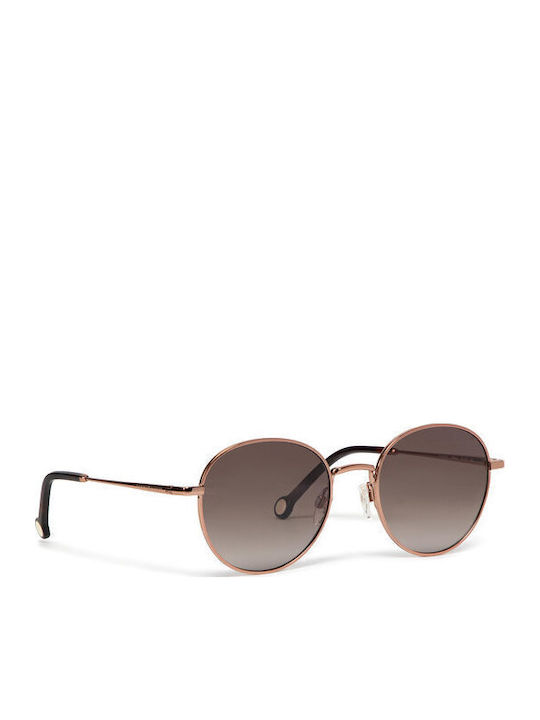Tommy Hilfiger Sunglasses Ροζ Χρυσά with Metal Frame & Brown Lens Tommy Hilfiger Sunglasses Ροζ Χρυσά with Metal Frame & Brown Lens