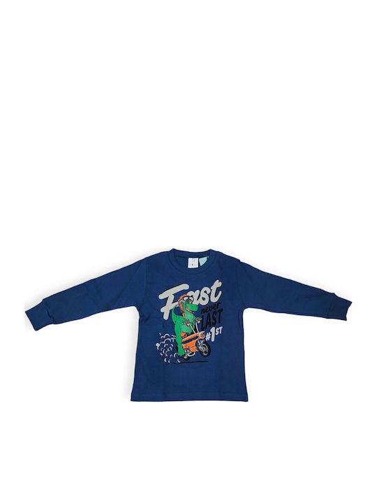 Natura Kids' Pajamas Winter Blue, Green