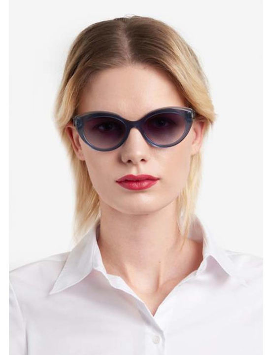 Carolina Herrera Damentragen Sonnenbrillen mit Beige Horn umrandetem Rahmen und Braun Verlaufsfarbe Gläser HER 0250/S TUI/HA