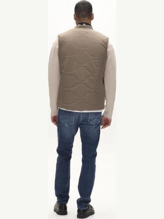 Sleeveless Jacket Light Brown