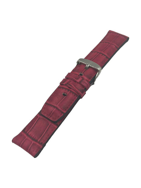 ByLeather Leather Strap Burgundy 22mm