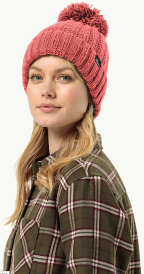 Beanie Unisex Fleece Σκούφος Πλεκτός Κοραλλί