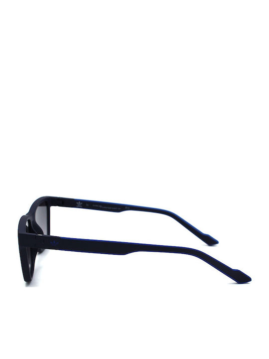 adidas Men's Sunglasses with Navy Blue Plastic Frame and Blue Gradient Mirror Lens AOR027-019000