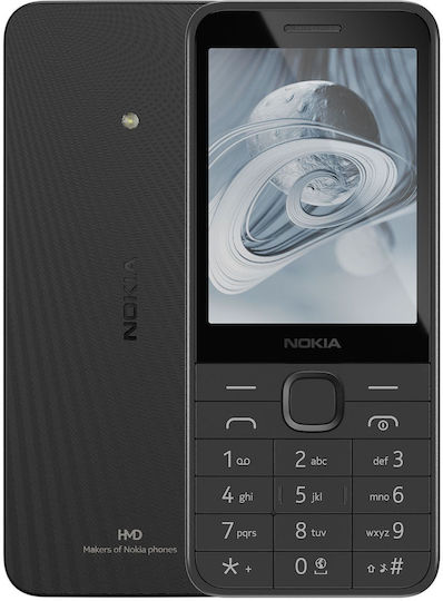 Nokia 215 4G (2024) Dual SIM Κινητό (Αγγλικό Μενού) Μαύρο