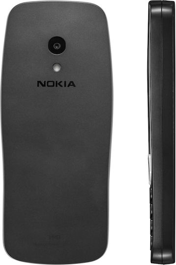 Nokia 3210 Dual SIM Κινητό με Κουμπιά (Αγγλικό Μενού) Grunge Black