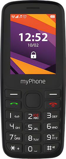MyPhone 6410 Dual SIM Κινητό με Μεγάλα Κουμπιά (Αγγλικό) Μαύρο