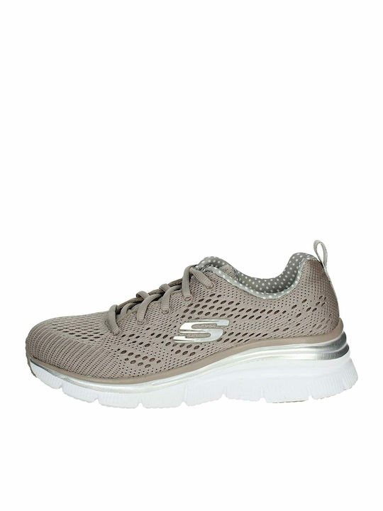 Statement Piece Damen Anatomisch Sneakers Beige