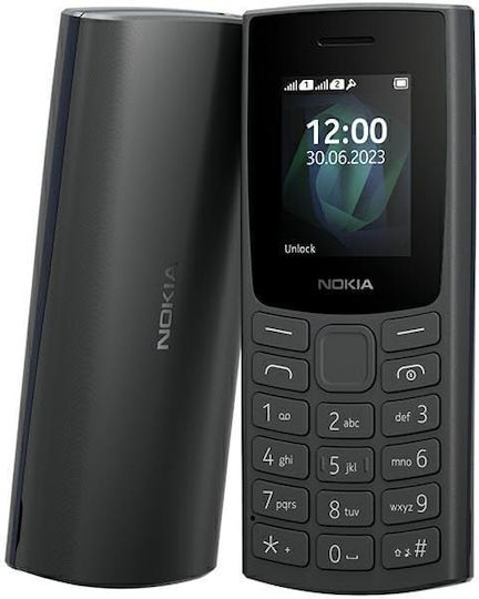 Nokia 105 4G Dual SIM Mobile with Buttons (English Menu) Black
