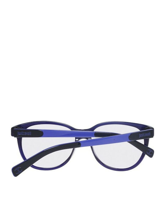 Just Cavalli Women's Sunglasses with Blue Plastic Frame and Gray Lens JC673S 83C