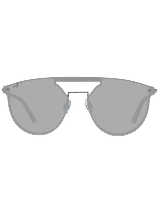 Web Men's Sunglasses with Gray Metal Frame and Gray Lens WE0193 08V