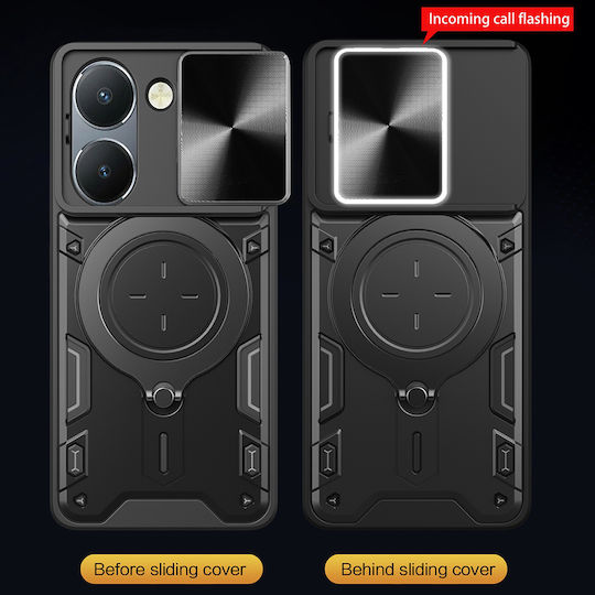 Techsuit Camguard Umschlag Rückseite Silikon Lila (Honor 200 Pro)