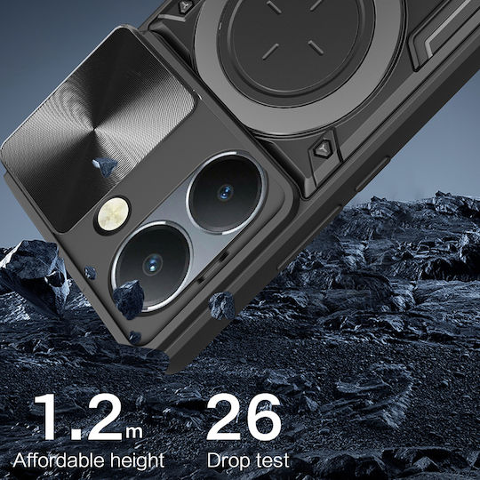 Techsuit Camguard Umschlag Rückseite Silikon Lila (Honor 200 Pro)