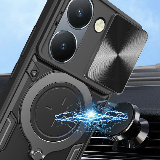 Techsuit Camguard Umschlag Rückseite Silikon Lila (Honor 200 Pro)