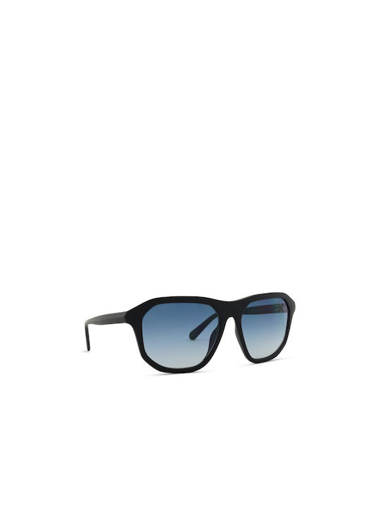 Guess Men's Sunglasses with Black Plastic Frame and Black Gradient Lens GU00057 02W