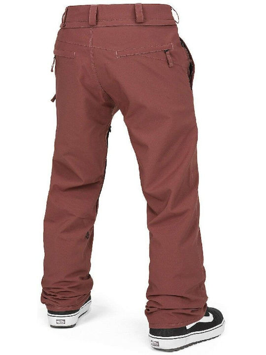 Volcom Freakin Snow Chino G1352515-RWD Ανδρικό Παντελόνι Σκι & Snowboard Καφέ