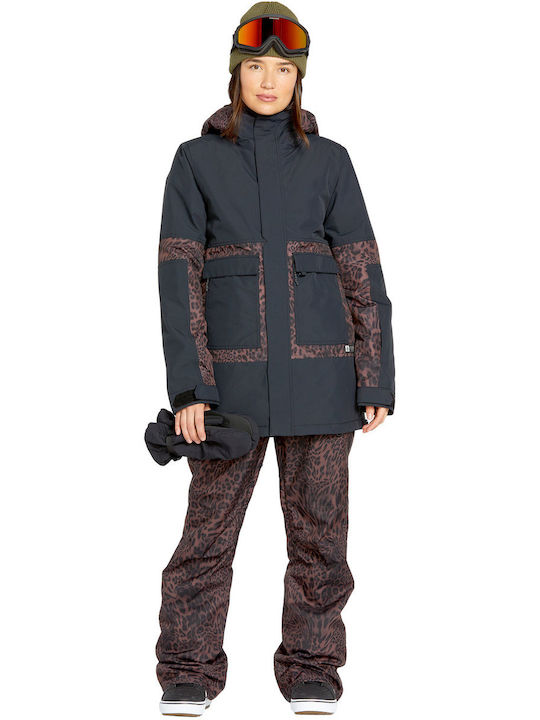 Volcom H1352506-LEO Women's Dungarees for Ski & Snowboard Brown