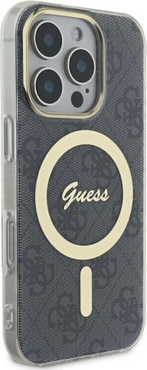 Guess IML Umschlag Rückseite Kunststoff / Silikon Schwarz (iPhone 17 Pro / iPhone 16 Pro)