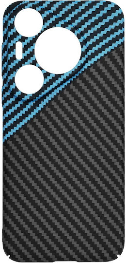 Techsuit Carbon Back Cover Silicone Blue (Huawei Pura 70 Pro)