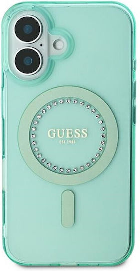 Guess Back Cover Plastic / Silicone Green (iPhone 16)