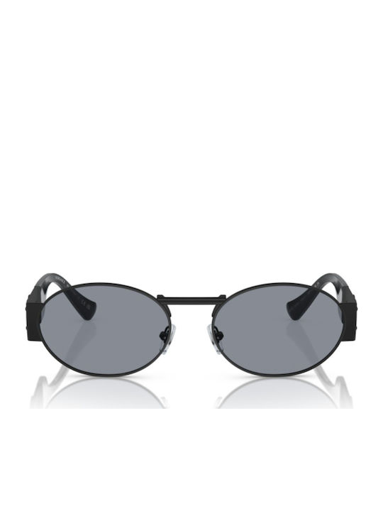 Versace Unisex Γυαλιά Ηλίου με Μαύρο Μεταλλικό Σκελετό και Μαύρο Φακό VE2264 1261/1