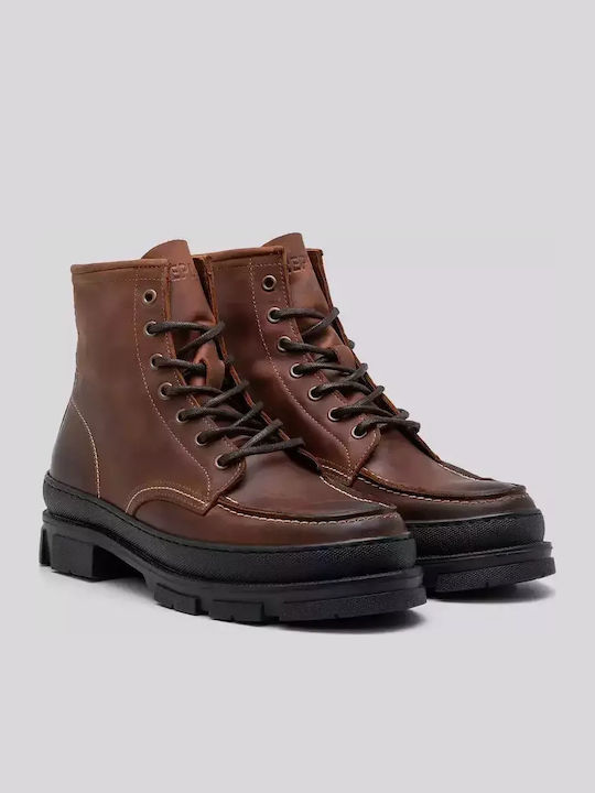 Vega Leather Brown Chelsea Boots