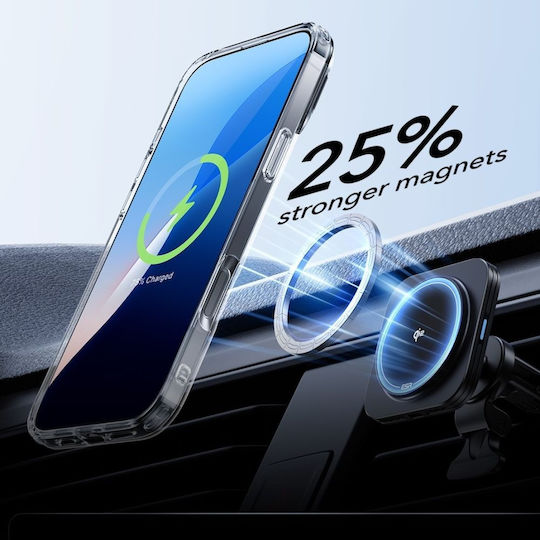 ESR Classic Hybrid Kickstand Halolock Magsafe & Tempered Glass Umschlag Rückseite Gehärtetes Glas 0.3mm Transparent (iPhone 17 Pro / iPhone 16 Pro)