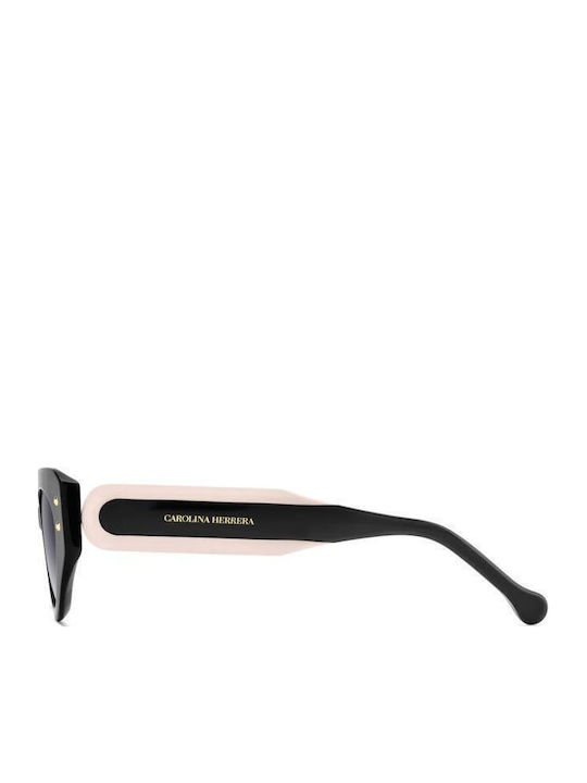 Carolina Herrera Women’s Sunglasses with Black Horn-Rimmed Frame and Grey Gradient Lens HER 0221/G/S 3H2/9O